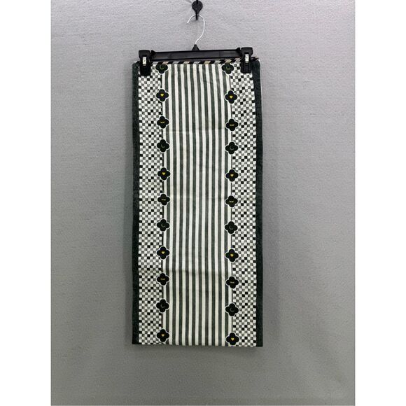 Striped Black and White Kitchen Towel - Picture 3 of 12